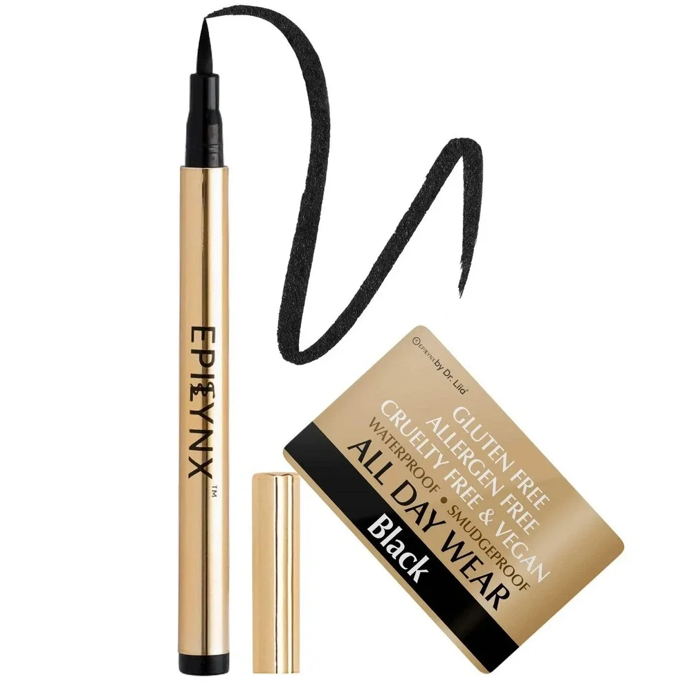 Black Liquid Eyeliner Pen - Non-Smudge, Waterproof